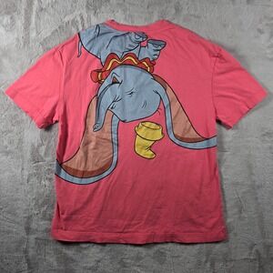 Zara Disney Dumbo T Shirt Womens Small Pink Graphic Print Short Sleeve Tee